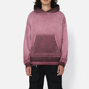 Sweat à capuche unisexe personnalisé 2026 pour homme, en molleton de coton délavé à l'acide, brodé, vêtement d'hiver haut de gamme, fournisseur en gros OEM ODM, motif écossais - Product Image 5