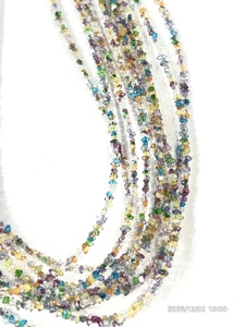 ลูกปัดควอตซ์เคลือบเพชรเฮอร์คิมาร์หลากสีธรรมชาติ คุณภาพ AAA ขนาด 2-3 มม. - Product Image 5