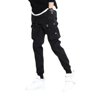 Pantalones Casuales de Lona para Hombre, Cintura Elástica Media, Corte Regular, Multibolsillos, Estilo Cargo, Joggers Rectos, Estilo Urbano de Invierno, Fitness - Product Image 4