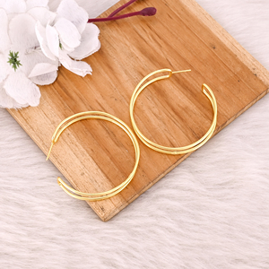 Venta al por mayor, lote de 25 pares de aros de diseñador de Latón chapado en oro amarillo, pendientes de joyería bohemios hechos a mano para mujer, Idea de regalo de cumpleaños - Product Image 3