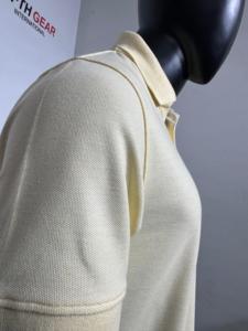 เสื้อโปโลแขนสั้นสำหรับผู้ชายป้องกันรอยยับเสื้อโปโล100% ผ้าฝ้ายออกแบบโลโก้ได้ตามต้องการ - Product Image 3