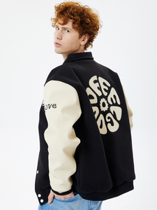 Veste pour homme, veste universitaire, broderie personnalisée, patchs en chenille, veste bomber universitaire, veste de baseball universitaire, grande taille - Product Image 5