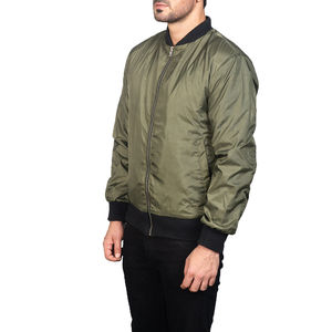 Veste bomber imperméable pour homme, légère, 100% polyester, personnalisable, style streetwear, avec poches décoratives, pour une utilisation en extérieur - Product Image 2