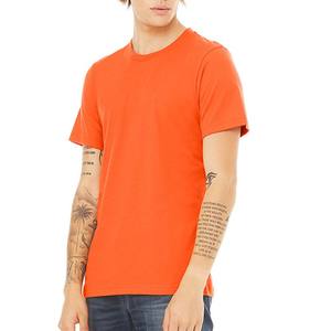 เสื้อยืดพิมพ์ลายสีทองนุ่มสำหรับทุกเพศเสื้อยืดผ้าแคนวาสแบบไตรผสมเสื้อยืดผู้ชายแขนสั้นคอกลมเสื้อยืดผ้าใบ - Product Image 5