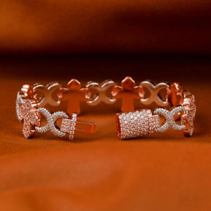 Pulsera de Plata de Ley 925 con Incrustaciones de Diamantes Moissanite VVS, Brazalete de Eslabones Personalizable, Estilo Hip Hop - Product Image 2