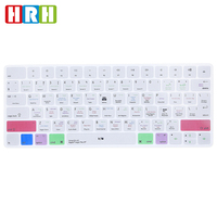 Funda de teclado multilingüe de silicona Logic Pro Shortcuts para Macbook