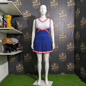 Uniformes de cheerleading personnalisés avec logo, confortables, sans manches, imprimés, 100% polyester, uniformes de cheerleading pour femmes, uniformes de cheerleading pour filles d'école - Product Image 2