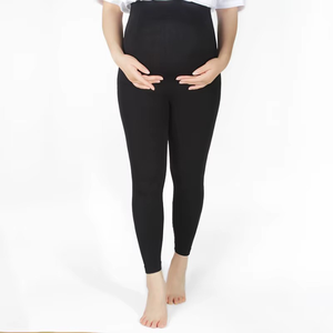 Robe de grossesse tendance de haute qualité, vêtements de maternité, vêtements d'extérieur, leggings de maternité respirants en <span class=keywords><strong>polaire</strong></span> sans couture pour l'été, pour femmes - Product Image 3