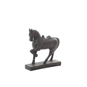 Sculpture de cheval brun intérieur maison pièce maîtresse décorative à la main Sculpture de cheval coulé Statue d'animal articles de décoration fournitures - Product Image 1