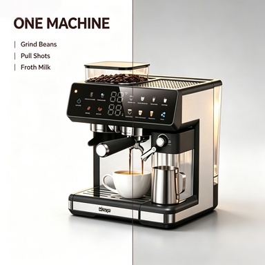 Stainless Steel Drip Coffee Maker 14 Cup with Brew Strength Control and 1 4 Cup Setting for Home Barista