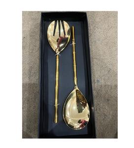 Juego de 2 tenedores metálicos al por mayor, cuchara y tenedor de acero inoxidable, cubiertos metálicos con la mejor calidad, juego de cubiertos planos. - Product Image 4