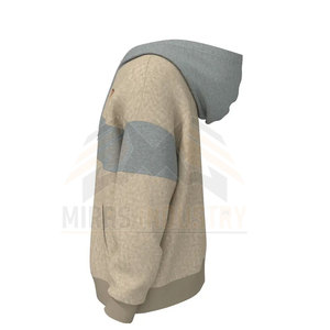 เสื้อฮู้ดแบบสวมหัวของผู้ชายผ้าฟลีซน้ำหนักเบามีกระเป๋าดีไซน์ทันสมัยลายพื้นเสื้อผ้าใส่กลางแจ้งฤดูหนาว - Product Image 6