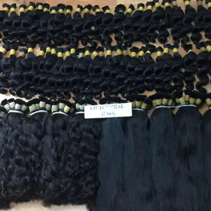 [CHEVEUX DE LUXE EN GROS] Extensions de cheveux humains droits en vrac Cheveux humains vierges vierges vietnamiens non traités Super Double Drawn - Product Image 1