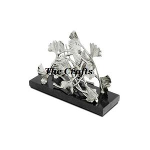 Porte-papier de soie en aluminium et en marbre Porte-mouchoir de conception avantageuse pour la vaisselle de mariage et de fête - Product Image 1