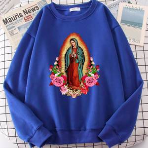 Otoño hombres personalizados Hip Hop Streetwear con capucha cuello redondo sudadera fuera del hombro impresión Digital bordado poliéster - Product Image 4