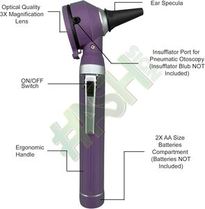 Set de Otoscopio de Fibra Óptica Mini de Plástico ENT, LED, Operación Manual, Fuente de Alimentación, Certificado CE, 99.5% de Precisión, Diagnóstico Clínico - Product Image 6