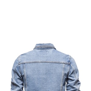 Fashion Clothing Real Leather Men's <b>Denim</b> <b>Jacket</b> Outwear Leather Top Quality Men <b>Denim</b> <b>Jacket</b> - Product Image 4