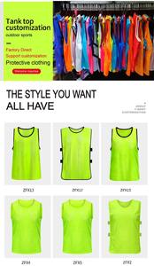 OEM Service Custom Design Breathable Mesh Quick Dry Soccer <b>Bibs</b> Adult Youth Football <b>Training</b> Vest Set Uniform - Product Image 6