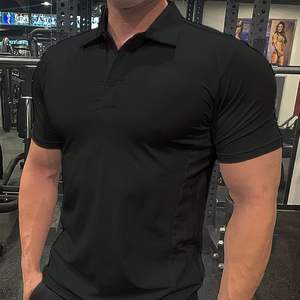 100% coton manches longues pour Polo T-Shirt motif solide tricoté grande taille Option décontracté personnalisé imprimé photos Logo-en quantité - Product Image 1