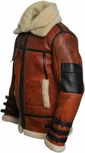 Chaquetas de Piel de Oveja para Hombre, Última Moda, OEM, Impermeables, Ecológicas, Material de Alta Calidad, Cierre de Cremallera, Cuello Camisero - Product Image 4