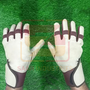 Venta al por mayor profesional de alta resistencia guantes de bateo de béisbol de cuero PU suave cómodo ligero antideslizante ambidiestro - Product Image 5