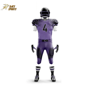 ชุดอเมริกันฟุตบอลสีขาวดำ ดีไซน์ระบายอากาศได้ดี ขายดี คุณภาพสูง ไซส์ใหญ่ ปรับแต่งได้ ป้องกันแบคทีเรีย - Product Image 6