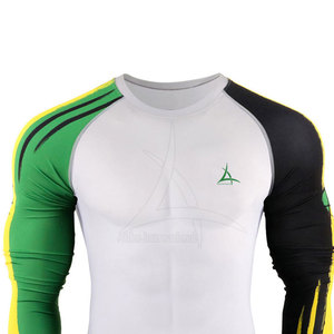 New Design Eco-Friendly Breathable <b>Compression</b> <b>Shirts</b> Long Sleeve Sublimated Men's Custom Colors & Logo OEM Service Wholesale - Product Image 2
