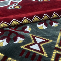 Adiva Polyester-Teppich Plüschweicher Samtteppich mit Puzzlemuster für Gewerbliche Nutzung Fleckresistent Moderner Hochflor-Teppich Maschinell Gefertigt