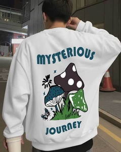 Sweat-shirt à col rond surdimensionné multicolores avec logo personnalisé, sweat-shirt en molleton de coton lourd 400 g/m² pour homme, fabrication OEM - Product Image 6