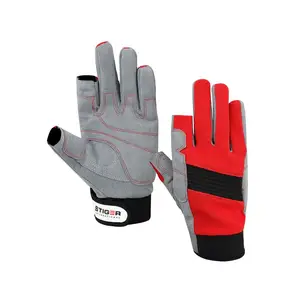 Unisex Waterproof Fishing Gloves 2 Cut Finger Breathable Outdoor Gloves Removable Finger Gloves For Sale