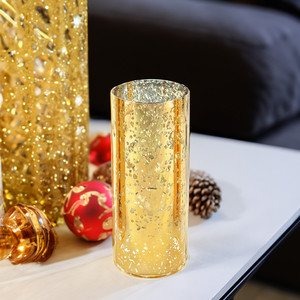 HST0410GS - Gold Speckled Glass <b>Hurricane</b> <b>Candle</b> Shade Chimney Tube [No Bottom] - 4 x 10 - Product Image 3