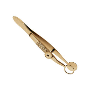 Forceps ophtalmiques à plaque supérieure ouverte, vente en gros, meilleurs forceps pour chalazion, revêtement or rose, acier inoxydable, manuel, SurgiRight CE - Product Image 6