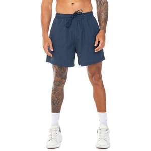Shorts de sport pour hommes, respirants, avec cordon de serrage, poches latérales, style streetwear, en toile anti-plis - Product Image 1