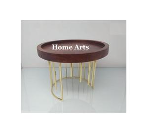 Soporte para pasteles de madera y hierro de diseño clásico, de la mejor calidad, forma redonda, para uso en hoteles y hogares. - Product Image 3