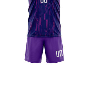 Ensemble de maillots et shorts de football pour adultes par sublimation personnalisée écologique 100% polyester séchage rapide respirant Service OEM - Product Image 5