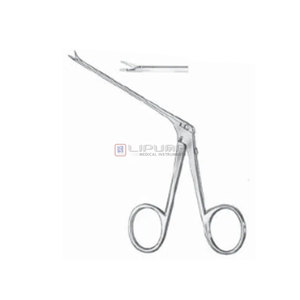 Pinces micro-auriculaires Greven courbées vers le bas de 5 mm, instrument chirurgical de précision pour les procédures d'oto-rhino-laryngologie, instruments médicaux - Product Image 1