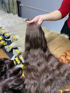 Extensions de cheveux humains vierges vietnamiens de qualité supérieure, ondulés bruns naturels, super double trame, vente en gros - Product Image 5