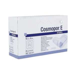 แผ่นปิดแผลคอสมอปอร์ ปลอดเชื้อ ปราศจากสารก่อภูมิแพ้ ไม่มีส่วนผสมของน้ำยาง ได้รับการรับรองมาตรฐาน CE ขนาด 6x10 ซม. 8x15 ซม. 35x10 ซม. บรรจุ 25 ชิ้นต่อแพ็ค - Product Image 2