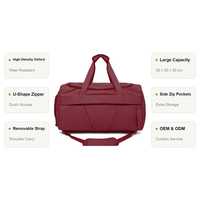 Sacs de voyage unisexes portables de haute qualité, légers, durables, grande capacité, avec fermeture éclair, poignée souple et sangle réglable