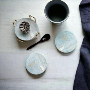 Posavasos de mármol hechos a mano de alta demanda para decoración de mesa y accesorios disponibles a granel desde la India - Product Image 4