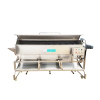 Machine à peler et à laver le manioc et le yam, certifiée CE, 1000 kg/h, à rouleaux de brosses automatiques, continue