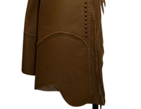 Chaps d'équitation western en cuir de qualité supérieure, confortables et personnalisables, avec un matériau durable et résistant pour l'équitation.