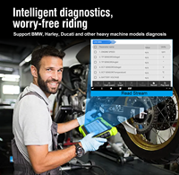 Escáner Universal para Tablet M400 de 8.0 Pulgadas con Sistema Android, Limpiador de Inyectores de Combustible para Motocicletas con Motor ABS, 1 Año de Diagnóstico