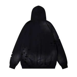 Vente en gros 100% sweat à capuche en molleton de coton pour hommes grande taille logo personnalisé brodé surdimensionné Gym Fitness Design hiver numérique - Product Image 4