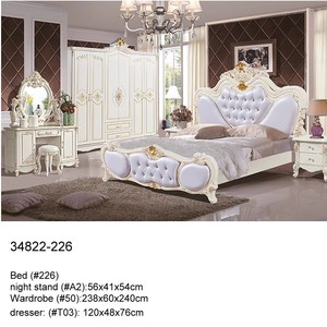 Juego de dormitorio de madera de lujo, estilo europeo, 34822-1818 - Product Image 3