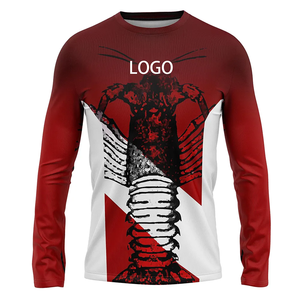 Camisetas de pesca UV con protección solar ajustadas de secado rápido de rendimiento de sublimación de manga larga de alta calidad personalizadas - Product Image 2