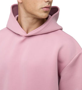 2026 Custom Solid <b>Pink</b> 100% Cotton Windproof Streetwear <b>Hoodie</b> Wholesale Cheap Price Warm Winter Thick Fleece Pocket for <b>Men</b> OEM - Product Image 6