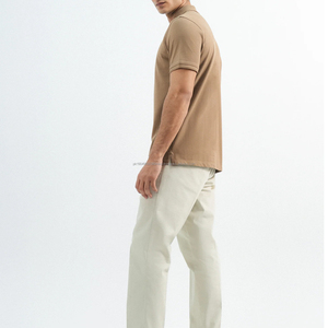 Ropa informal de calidad superior Piqué mezcla de algodón spandex manga corta polos de hombre - Product Image 4