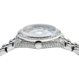 Montre en diamant Moissanite VVS en édition limitée Design Hip Hop unique Boîtier en acier inoxydable entièrement glacé Boîtier en quartz de 36mm - Product Image 5