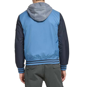 OEM polyester coton Baseball Letterman vestes vêtements pour hommes avec poches fermeture éclair à manches longues collège Baseball veste pour hommes - Product Image 3
